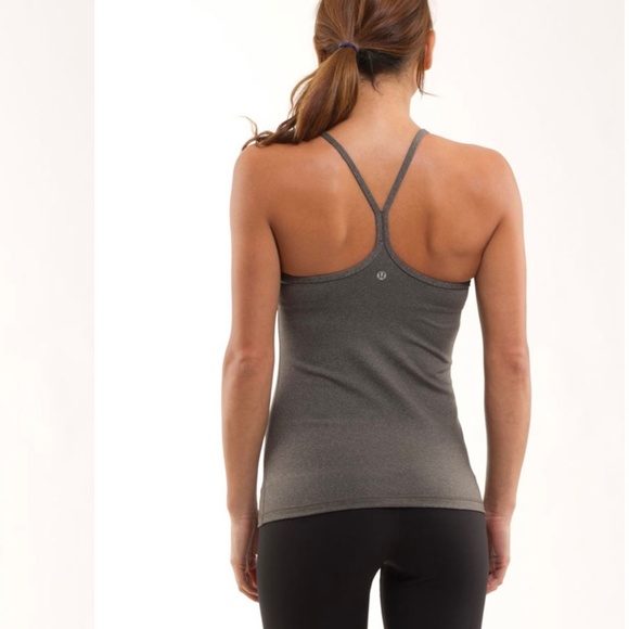 Lululemon Power Y Tank Heathered Dark Teal-10 - Picture 4 of 4